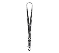 adidas Lanyard for Keys, ID Badge Holder, Keychain with Breakaway Buckle, 2.0 Black, One Size
