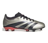 adidas - League Predator Firm Ground Unisex Kids Sneaker, Platin Metallic/Aurora Black/Turbo, 24.0 cm