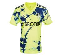 adidas Leeds United FC 22/23 Away Jersey, Recycled Polyester, Yellow