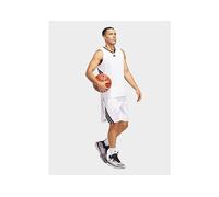 adidas Men's Legends 3-Stripes Basketball Shorts, White/Black, S 5 inch