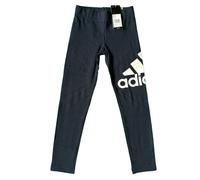 Adidas Leggings Girls Navy Size Age 7 - 8 Years W20 L20 Tight 3 Stripes GN 4082.