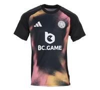 adidas Leicester City Men's Away Football Shirt Jersey 2024-2025 Medium Black