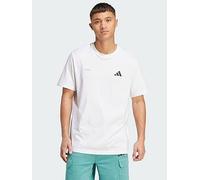 adidas Lens Power Of Three Hoop Graphic Tee - White, White, Size S, Men White
