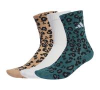 adidas - Leopard Print Socks 3-Pack - Sports socks size 40-42 - M, blue