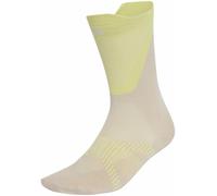 adidas Light Crew Running Socks Beige Cushioned Support Sports Training Run Mens