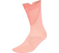 adidas Light Crew Running Socks Pink Cushioned Support Sports Training Run Mens