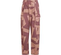 Adidas - Lightweight stretch hiking trousers - W Cargo Aop Pants Quiet Crimson Warm Clay Preloved Fig for Women - Size L - Pink Pink