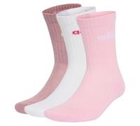 adidas - Cushioned Linear Crew 3-Pack - Sports socks size 43-45, pink
