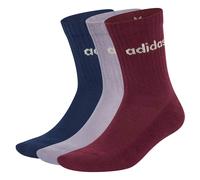 Adidas Linear Crew Cushioned Crew Socks 3 Pairs