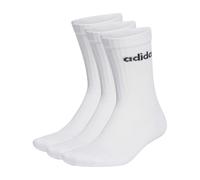 adidas - Cushioned Linear Crew 3-Pack - Sports socks size XL - EU: 46-48, white