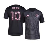 adidas Lionel Messi Inter Miami CF #10 Women's Player Name & Number Performance Shirt, Black, L