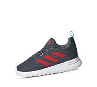 adidas Lite Racer CLN I, Unisex Kid's Running Shoe, Onix Scarle Brcyan, 8.5k UK (26 EU)