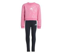 Adidas Little Girls Everyday Glam Set Tracksuit Size: 4-5 years, Colour: Pink