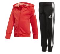 Adidas Little Girls Knitted Tracksuit Red Colour: Red, Size: 5-6 years