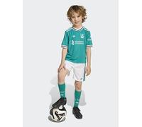 adidas Liverpool 25/26 3rd Mini Kit, Green, Size 3-4 Years Green