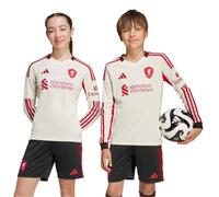 Adidas Liverpool Fc 25/26 Away Junior Long Sleeve T-shirt White 9-10 Years Boys,Girls