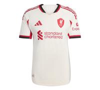 adidas Liverpool Authentic Away Shirt 2025 2026 Adults M White