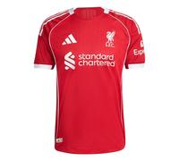 adidas Liverpool Authentic Home Shirt 2025 2026 Adults S Red
