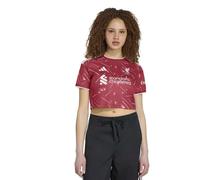 Adidas Liverpool Fc 26/27 Crop Home Woman Short Sleeve T-shirt