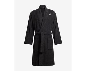adidas Logo Bathrobe Pure Black - XS