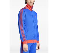 adidas logo-embroidered striped sweatshirt - Blue S