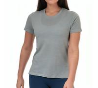 adidas Logo Go To Womens Training Top Grey Short Sleeve Gym Excerise T-Shirt