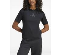 adidas logo-print T-shirt - Black XS