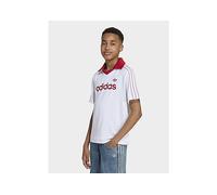 Adidas Originals Loose Pinstripe Short Sleeve Polo White 13-14 Years Kids