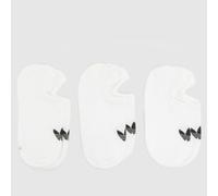 adidas Low Cut Socks 3 Pack in White & Black, Logo Detail, Size: 6.5-8 UK 6.5-8