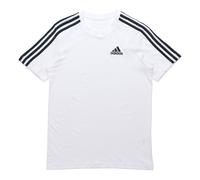 adidas M 3s Sj T Sports Training Stripe Round Neck Short Sleeve White GL3733 M