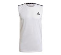 adidas M 3s Tk Logo Sports Training Breathable Vest White GM2158 S