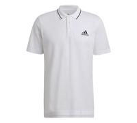 Adidas Male Adult Essentials Pique Embroidered Small Logo 3-Stripes Polo Shirt (Short Sleeve) (Pack of 1) White/Black