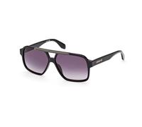 Adidas Man OR0066 01B Sunglasses Acetate Black Grey Geometric Normal Shaded