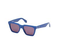 Adidas Man OR0110 90A Sunglasses Acetate Blue Smoke Squared Normal