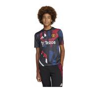 (XXL) 2024-2025 Man Utd Pre-Match Jersey (Black) - Kids