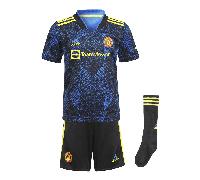 Adidas Manchester United 3rd Mini Kit 2021/2022 Colour: Blue, Size: 18-24 months