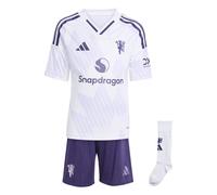 Adidas Manchester United Away Mini Kit 2025/2026 Colour: White, Size: 4-5 years