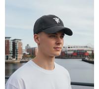 adidas Manchester United Corduroy Baseball Cap Grey Carbon Red Devils Hat JF8347