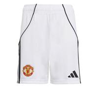 Adidas Manchester United Home Junior Short 2025/2026 Colour: White, Size: 9-10 years