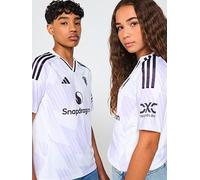 adidas Manchester United Junior 25/26 Away Stadium Replica Shirt, White, Size 7-8 Years White