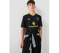 adidas Manchester United Third Shirt 2025 2026 Juniors 7-8 Years Black