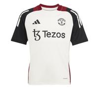 Adidas Manchester United Junior Short Sleeve Training Jersey 2024/2025 Colour: Off White, Size: 9-10 years
