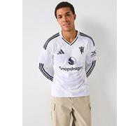 adidas Manchester United Mens 25/26 Away Long Sleeve Stadium Replica Shirt, White, Size S, Men White