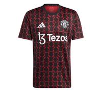 adidas Manchester United Pre Match Shirt 2024 2025 Adults L Black