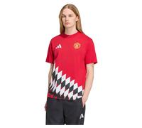 Adidas Manchester United Stadium Graphic Short Sleeve T-shirt Red S Men