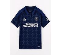adidas Manchester United Away Shirt 2024 2025 Womens L Blue