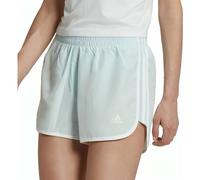 adidas Marathon 20 Womens Running Shorts Blue 4 Inch Lined Breathable Run Short