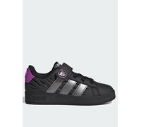adidas MARVEL AVENGERS GRAND COURT SHOES KIDS, Black/Silver, Size 1 Younger Black/Silver