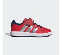 adidas Unisex Kids Marvel Spider-Man Grand Court Kids Shoes, Pure Ruby/Silver met./Dark Blue, 6 UK