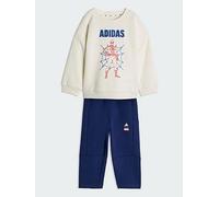 adidas Unisex Baby MARVEL SPIDER-MAN JOGGER, off white/dark blue, 12-18 Months
